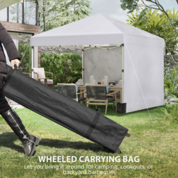 Outsunny 3 x 3m White Pop Up Gazebo - Size: 26 x 21.5 x 118cm - Wilko - thumbnail 5