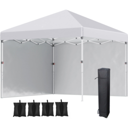 Outsunny 3 x 3m White Pop Up Gazebo - Size: 26 x 21.5 x 118cm - Wilko - thumbnail 3