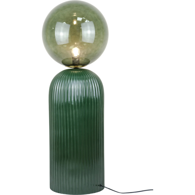 Callahan Glass Lamp Green - Wilko - image 1
