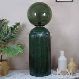 Callahan Glass Lamp Green - Wilko - thumbnail 7
