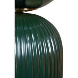 Callahan Glass Lamp Green - Wilko - thumbnail 4
