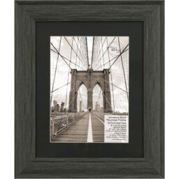 Winsford Black Mounted Frame 8 x 6 inch - Size: A5 - The Port. Co Gallery - Wilko