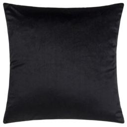 Paoletti Ledbury Grey and Black Velvet Jacquard Cushion - Size: 45 x 45 cm - Multi - Wilko - thumbnail 3