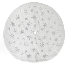 Snowflake Tree Skirt - White - Wilko - thumbnail 1