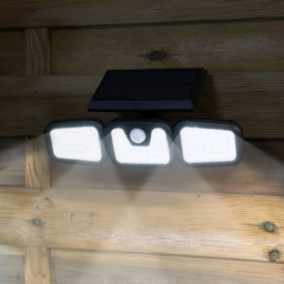 Garden Gear 74 LED Motion Sensor Super Bright Solar Security Light 2 Pack - Size: 9 x 28 x 13cm - Black - Wilko - thumbnail 3