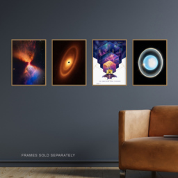 Artery8 NASA James Webb Space Telescope Uranus Fomalhaut Fiery Wall Art Print 30 x 41cm 4 Pack - Size: 40.5 x 30.5 x 0.3cm - Multi - Wilko - thumbnail 3