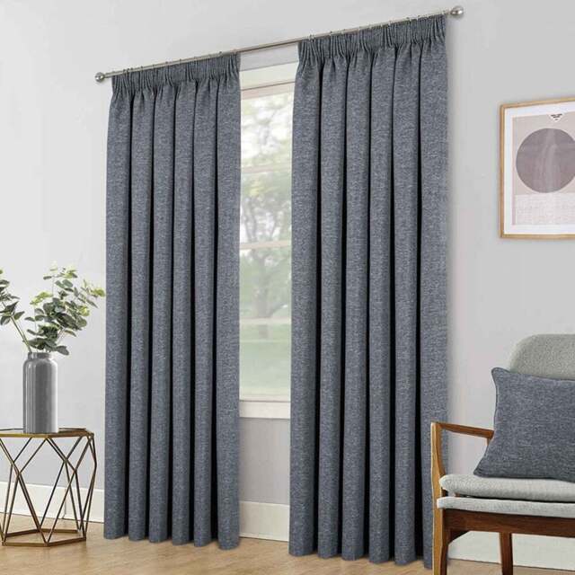 Divante Dusk Blackout Thermal Curtains - Charcoal/229cm - Wilko - image 1
