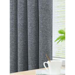 Divante Dusk Blackout Thermal Curtains - Charcoal/229cm - Wilko - thumbnail 5