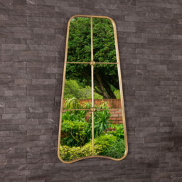 Charles Bentley Copenhagen Gold Wall Mirror - Size: 2.5 x 100 x 50cm - Wilko - thumbnail 3