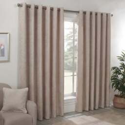 Divante Alden Natural Thermal Curtains 229cm - Size: W 228 x D 228cm - Wilko - thumbnail 1
