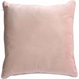 Wilko Pink Velour Cushion 55 x 55cm - thumbnail 1