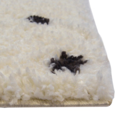 Homemaker Monochrome Snug Spotty Shaggy Rug 80 x 150cm - Wilko - thumbnail 6