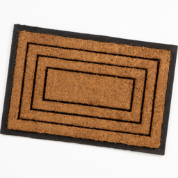 Eselle Chadderton Border Natural Coir Door Mat 40 x 60cm - Size: 40 x 60 x 2cm - Brown - Wilko - thumbnail 4