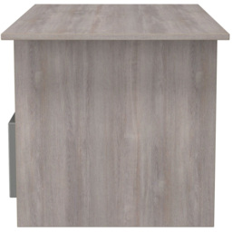 Crowndale Milan Single Drawer Single Shelf Grey Gloss and Grey Oak Coffee Table Ready Assembled - Size: 50 x 93 x 53cm - Grey Gloss & Grey Oak - Wilko - thumbnail 7