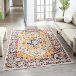 Desire Rugs San Marino Multicolour Floral Rug 160 x 230cm - Size: 230 x 160 x 0.8cm - Wilko - thumbnail 3
