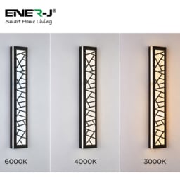ENER-J PrismGrid 30W CCT Adjustable and Dimming Geometrical Acrylic LED Wall Light 60 x 11cm - Size: 4.5 x 11 x 60cm - n/a - ENERJ - Wilko - thumbnail 4