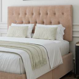 Bedmaster Double Mink Naples Linen 2 Drawer Divan Base with Lona Headboard - Brown - Wilko - thumbnail 3