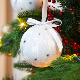 The Christmas Workshop White and Silver Reindeer Bauble 14 Pack - Wilko - thumbnail 3