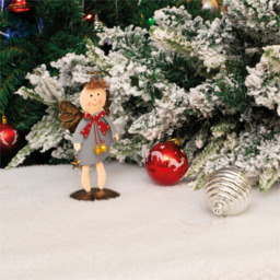 St Helens Red Coat Metal Angel Ornament - Size: 170 x 97 x 67cm - Grey - Wilko - thumbnail 6