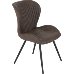 Seconique Quebec Set of 4 Brown PU Upholstered Dining Chair - Wilko - thumbnail 5