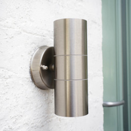 ValueLights Gainsford Set of 2 Silver Warm White Bulb Wall Up-Down Lights - Size: 16.5 x 8.5 x 8.7cm - Wilko - thumbnail 6