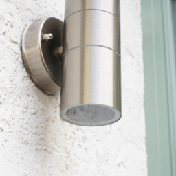 ValueLights Gainsford Set of 2 Silver Warm White Bulb Wall Up-Down Lights - Size: 16.5 x 8.5 x 8.7cm - Wilko - thumbnail 5
