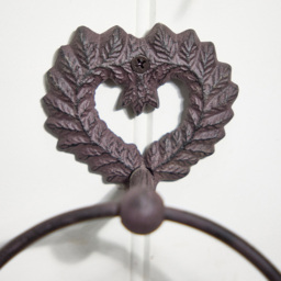 Dibor Antique Brown Isabelle Heart-Shape Towel Ring - Size: 27 x 18.5 x 4cm - Wilko - thumbnail 6