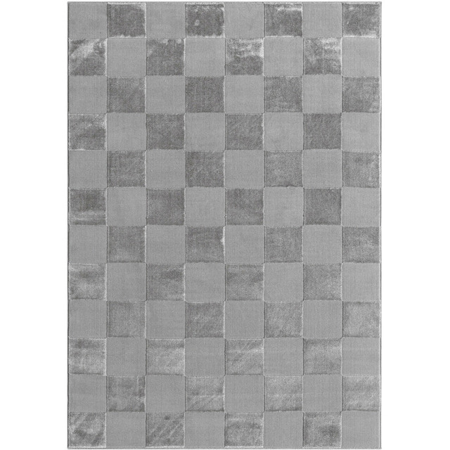 Desire Rugs Vellure Grey Metallic Sheen Grid Design Rug 160 x 230cm - Size: 230 x 160 x 1.1cm - Wilko - image 1