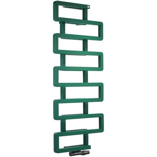 Terma Bookie Matt Green Heated Towel Rail 1155 x 500mm - Size: #VALUE! - Wilko - image 1