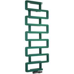 Terma Bookie Matt Green Heated Towel Rail 1155 x 500mm - Size: #VALUE! - Wilko - thumbnail 1