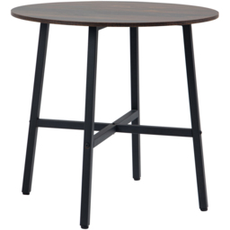 Portland 4 Seater Round Dining Table Brown - Wilko - thumbnail 4