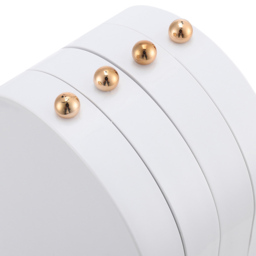 Living and Home 4 Tier White Dustproof Jewellery Storage Box with Mirror - Size: 23.5 x 11.5 x 6.5cm - Wilko - thumbnail 7