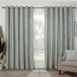 Divante Alden Sage Thermal Curtains 137 x 168cm - Size: W 137 x D 168cm - Wilko - thumbnail 1