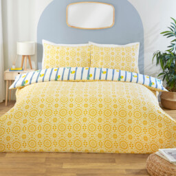 Sorrento Duvet Set Yellow King - Divante - Wilko - thumbnail 3