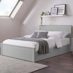 Julian Bowen Maine Double Dove Grey Ottoman Bed - Wilko - thumbnail 1