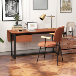 Costway Set of 2 Orange Linen Dining Chair - Wilko - thumbnail 4