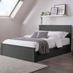Julian Bowen Maine King Anthracite Ottoman Bed - Grey - Wilko