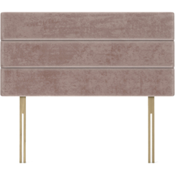 Bedmaster Single Mink Naples Velvet Milan Lined Headboard - Brown - Wilko - thumbnail 3