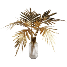 Botanik Ombre Ridged Glass Vase 34cm - Size: 34 x 16 x 16cm - Brown - Wilko - thumbnail 5
