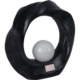 Luxform Crescent Solar Powered Garden Ornament - Size: 9 x 29.4 x 30.5cm - Black - Wilko