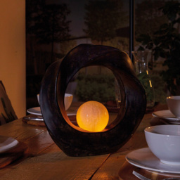 Luxform Crescent Solar Powered Garden Ornament - Size: 9 x 29.4 x 30.5cm - Black - Wilko - thumbnail 3