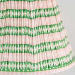 ValueLights Riza Pink Aztec Tapered Pleated Small Lamp Shade - Size: 15 x 27.5 x 27.5cm - Wilko - thumbnail 4