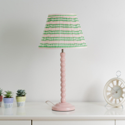 ValueLights Riza Pink Aztec Tapered Pleated Small Lamp Shade - Size: 15 x 27.5 x 27.5cm - Wilko - thumbnail 5
