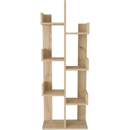 Decorotika Lui 8 Shelf Oak Tall Tree Style Bookshelf - Size: 137 x 50 x 22cm - Yellow - Wilko - thumbnail 3