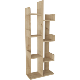 Decorotika Lui 8 Shelf Oak Tall Tree Style Bookshelf - Size: 137 x 50 x 22cm - Yellow - Wilko - thumbnail 5