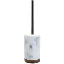 Acacia Toilet Brush Holder - White - Wilko