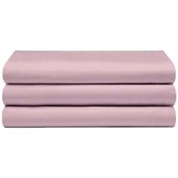 Serene Super King Blush Flat Bed Sheet - Pink - Wilko - thumbnail 1