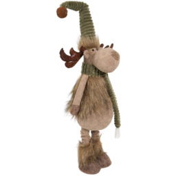 Extendable Woodland Reindeer Standing Decoration Brown - Amber Charm - Wilko - thumbnail 3