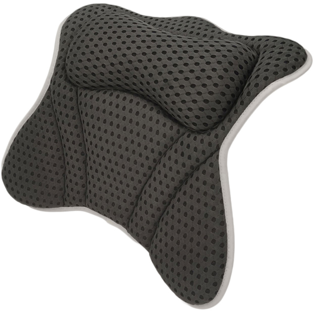 Memory Foam Bath Pillow - Black - Wilko - image 1