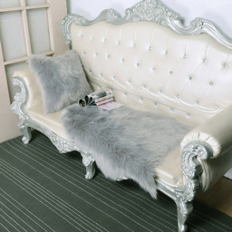 Living and Home Grey Square Fluffy Faux Fur Throw Cushion Cover 45 x 45cm - Wilko - thumbnail 7